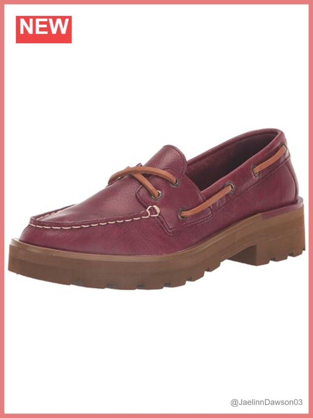Sperry Women's Chunky Boat 2-Eye Premium Leather Shearling Boat Shoes